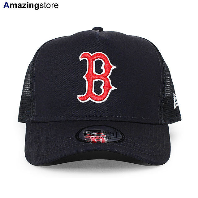 ニューエラ メッシュキャップ 9FORTY ボストン レッドソックス MLB TRUCKER MESH CAP NAVY