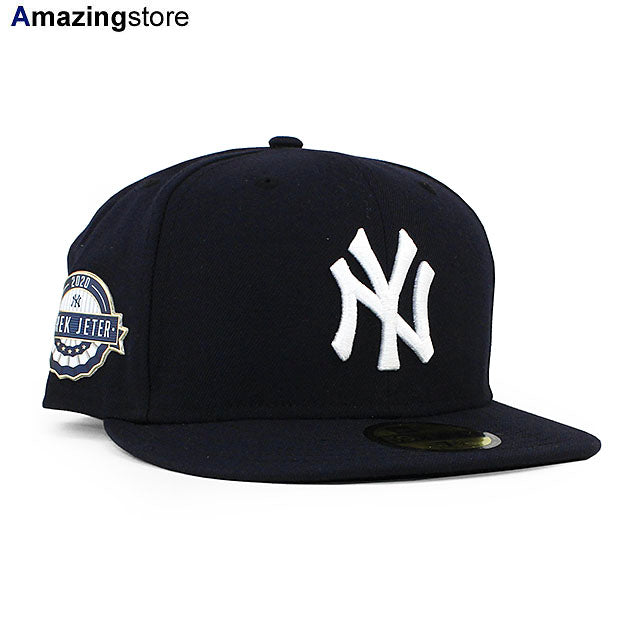 ニューエラ 59FIFTY デレク ジーター 米・野球殿堂入り記念モデル ニューヨーク ヤンキース HALL OF FAME AUTHENTIC FITTED CAP NAVY