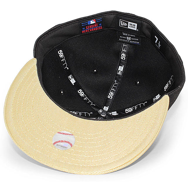 球団史上初ワールドシリーズ制覇記念モデル ニューエラ キャップ 59FIFTY ワシントン ナショナルズ LB 2019 WORLD SERIES CHAMPIONS FITTED CAP BLACK-GOLD