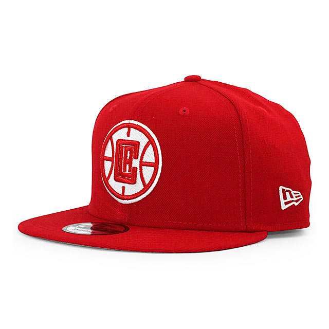 ニューエラ 9FIFTY ロサンゼルス クリッパーズ NBA TEAM-BASIC SNAPBACK CAP RED-WHITE NEW ERA LOS ANGELES CLIPPERS