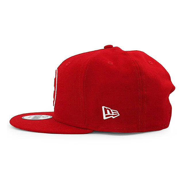 ニューエラ 9FIFTY ロサンゼルス クリッパーズ NBA TEAM-BASIC SNAPBACK CAP RED-WHITE NEW ERA LOS ANGELES CLIPPERS