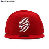 ニューエラ 9FIFTY ポートランド トレイル ブレイザーズ NBA TEAM-BASIC SNAPBACK CAP RED-WHITE NEW ERA PORTLAND TRAILBLAZERS