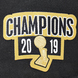 ニューエラ キャップ 9FIFTY スナップバック トロント ラプターズ 2019 NBA FINALS CHAMPIONS SIDE PATCH SNAPBACK CAP BLACK NEW ERA TORONTO RAPTORS