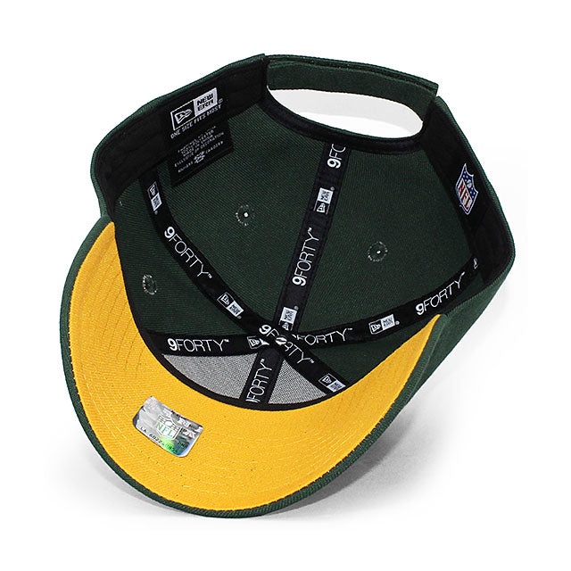 ニューエラ キャップ 9FORTY グリーンベイ パッカーズ NFL THE LEAGUE ADJUSTABLE CAP GREEN