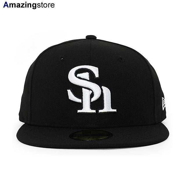 ニューエラ キャップ 59FIFTY 福岡ソフトバンク ホークス NPB TEAM-BASIC FITTED CAP&nbsp; BLACK-WHITE