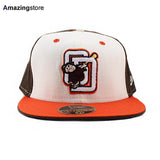 ニューエラ キャップ 59FIFTY サンディエゴ パドレス MLB COOPERSTOWN FITTED CAP ORANGE-BROWN