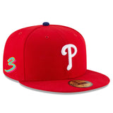 ブライス ハーパーモデル 海外取寄 ニューエラ キャップ 59FIFTY フィラデルフィア フィリーズ MLB 2024 PLAYER'S WEEKEND FITTED CAP RED