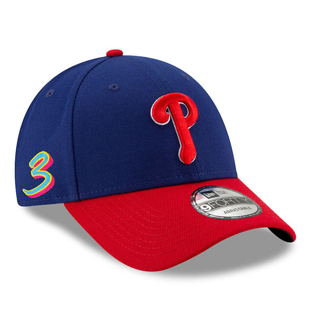 ブライス ハーパーモデル 海外取寄 ニューエラ キャップ 9FORTY フィラデルフィア フィリーズ MLB 2024 PLAYER'S WEEKEND STRAPBACK CAP ROYAL BLUE-RED