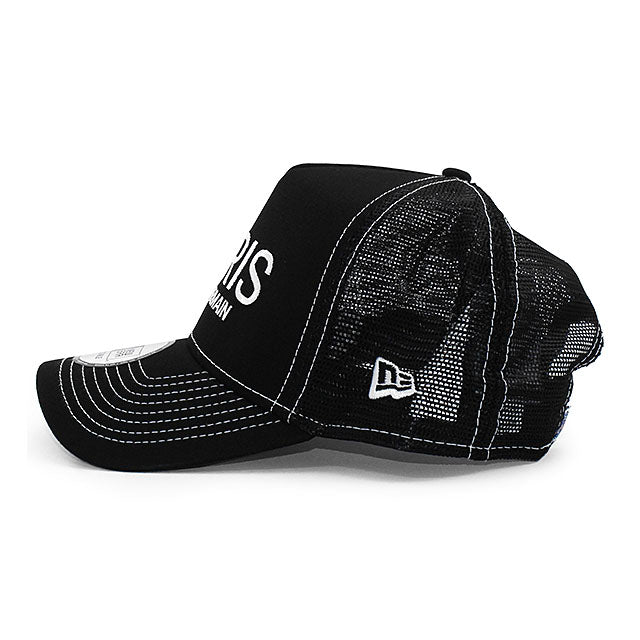 ニューエラ キャップ パリ サンジェルマン FC PSG STITCH TRUCKER MESH CAP BLACK