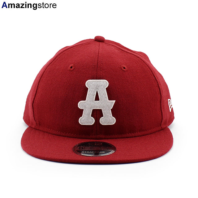 ニューエラ キャップ RC9FIFTY アトランタ ブラッククラッカーズ WOOL FLAT VISOR FELT PATCH STRAPBACK CAP RED