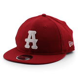 ニューエラ キャップ RC9FIFTY アトランタ ブラッククラッカーズ WOOL FLAT VISOR FELT PATCH STRAPBACK CAP RED
