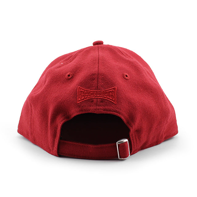 ニューエラ キャップ RC9FIFTY アトランタ ブラッククラッカーズ WOOL FLAT VISOR FELT PATCH STRAPBACK CAP RED