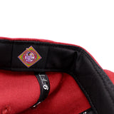 ニューエラ キャップ RC9FIFTY アトランタ ブラッククラッカーズ WOOL FLAT VISOR FELT PATCH STRAPBACK CAP RED