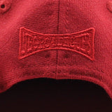 ニューエラ キャップ RC9FIFTY アトランタ ブラッククラッカーズ WOOL FLAT VISOR FELT PATCH STRAPBACK CAP RED