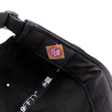 ニューエラ キャップ RC9FIFTY ニューヨーク ブラックヤンキース WOOL FLAT VISOR FELT PATCH STRAPBACK CAP BLACK