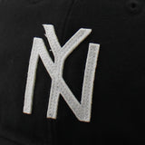 ニューエラ キャップ RC9FIFTY ニューヨーク ブラックヤンキース WOOL FLAT VISOR FELT PATCH STRAPBACK CAP BLACK