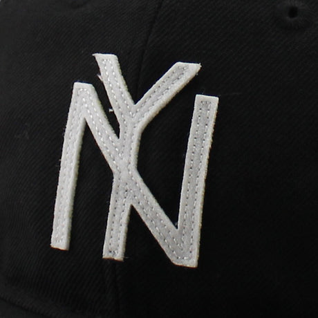 ニューエラ キャップ RC9FIFTY ニューヨーク ブラックヤンキース WOOL FLAT VISOR FELT PATCH SNAPBACK CAP BLACK