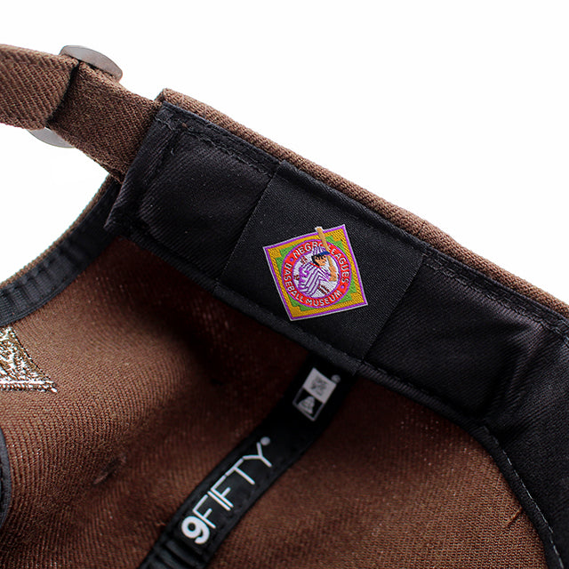 ニューエラ キャップ RC9FIFTY カンザスシティ モナークス WOOL FLAT VISOR FELT PATCH STRAPBACK CAP WALNUT
