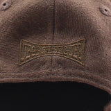 ニューエラ キャップ RC9FIFTY カンザスシティ モナークス WOOL FLAT VISOR FELT PATCH STRAPBACK CAP WALNUT