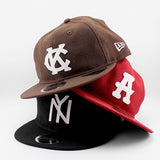 ニューエラ キャップ RC9FIFTY アトランタ ブラッククラッカーズ WOOL FLAT VISOR FELT PATCH STRAPBACK CAP RED