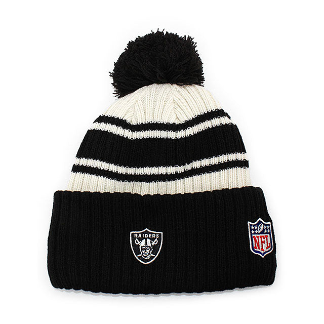 ニューエラ ニットキャップ ビーニー ラスベガス レイダース 2022 NFL SIDELINE KNIT BEANIE CAP BLACK