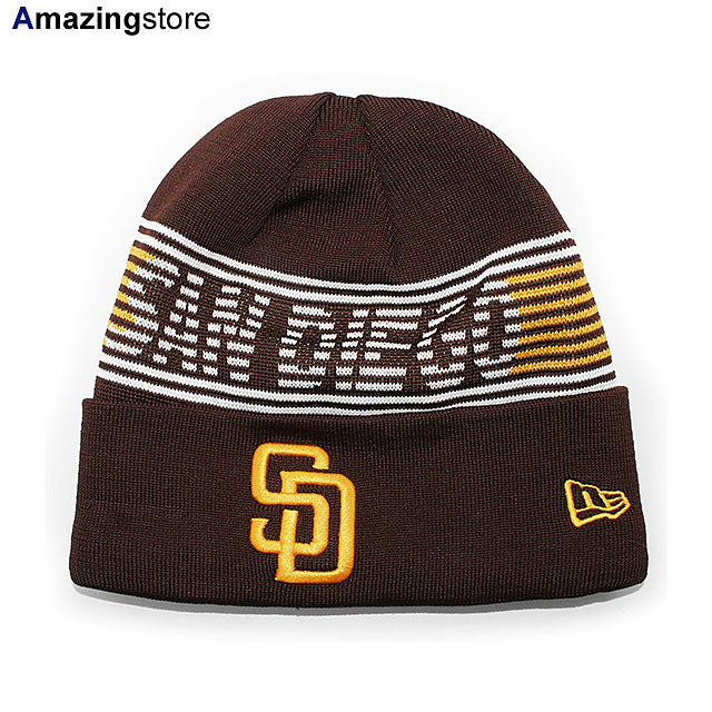 ニューエラ ニット ビーニー サンディエゴ パドレス MLB SPORTS KNIT BEANIE BROWN