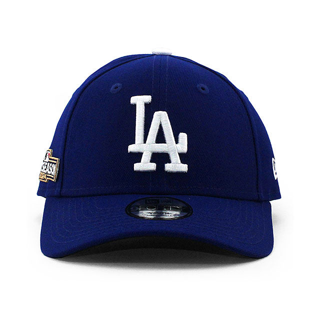 2024 ポストシーズンモデル 子供用 ニューエラ キャップ 9FORTY ロサンゼルス ドジャース YOUTH MLB POSTSEASON ADJUSTABLE CAP BLUE