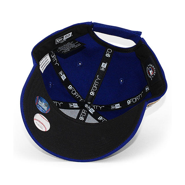 2024 ポストシーズンモデル 子供用 ニューエラ キャップ 9FORTY ロサンゼルス ドジャース YOUTH MLB POSTSEASON ADJUSTABLE CAP BLUE