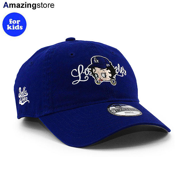 ニューエラ キャップ 子供用 9TWENTY ロサンゼルス ドジャース ベラ ドーニャ BETTY BOOP YOUTH STRAPBACK CAP BLUE