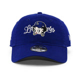 ニューエラ キャップ 子供用 9TWENTY ロサンゼルス ドジャース ベラ ドーニャ BETTY BOOP YOUTH STRAPBACK CAP BLUE