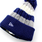 子供用 ニューエラ ニット ビーニー ロサンゼルス ドジャース MLB YOUTH CABLED KNIT BEANIE BLUE