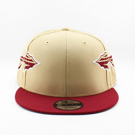 ニューエラ キャップ 9FIFTY スナップバック フロリダステイト セミノールズ NCAA HELMET SNAPBACK CAP GOLD MAROON