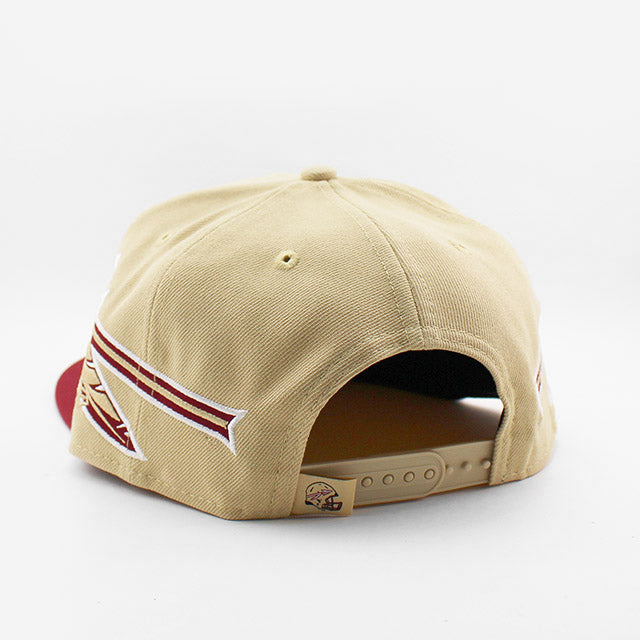 ニューエラ キャップ 9FIFTY スナップバック フロリダステイト セミノールズ NCAA HELMET SNAPBACK CAP GOLD MAROON