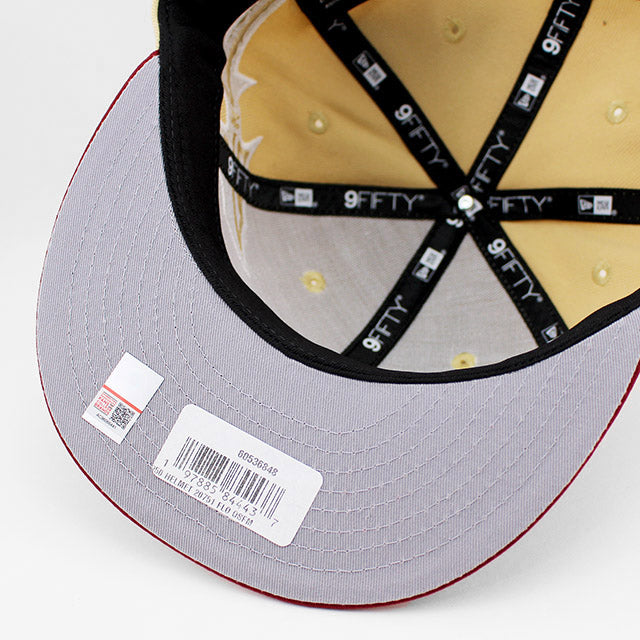 ニューエラ キャップ 9FIFTY スナップバック フロリダステイト セミノールズ NCAA HELMET SNAPBACK CAP GOLD MAROON