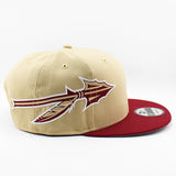 ニューエラ キャップ 9FIFTY スナップバック フロリダステイト セミノールズ NCAA HELMET SNAPBACK CAP GOLD MAROON