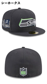 2024 NFL ドラフト選手着用 ニューエラ キャップ 59FIFTY NFL NFC 2024 ONSTAGE NFL DRAFT GREY FITTED CAP NEW ERA