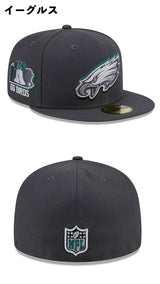 2024 NFL ドラフト選手着用 ニューエラ キャップ 59FIFTY NFL NFC 2024 ONSTAGE NFL DRAFT GREY FITTED CAP NEW ERA