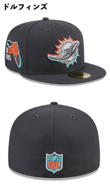 2024 NFL ドラフト選手着用 ニューエラ キャップ 59FIFTY NFL AFC 2024 ONSTAGE NFL DRAFT GREY FITTED CAP NEW ERA