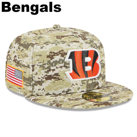 ニューエラ ニットキャップ 59FIFTY NFL 2025 SALUTE-TO-SERVICE FITTED CAP DEGITAL DESERT STORM