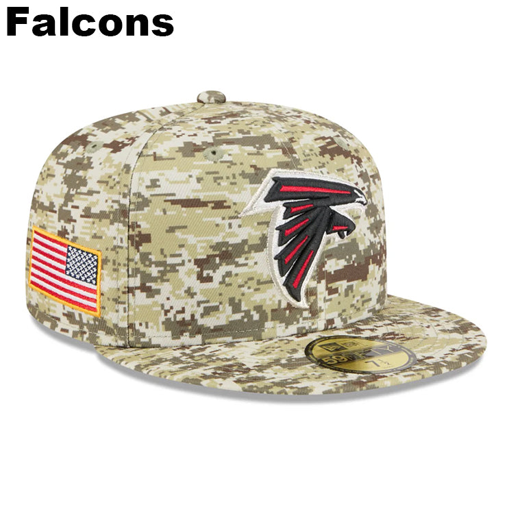 ニューエラ ニットキャップ 59FIFTY NFL 2025 SALUTE-TO-SERVICE FITTED CAP DEGITAL DESERT STORM
