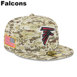 ニューエラ ニットキャップ 59FIFTY NFL 2025 SALUTE-TO-SERVICE FITTED CAP DEGITAL DESERT STORM