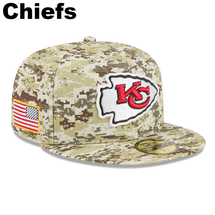 ニューエラ ニットキャップ 59FIFTY NFL 2025 SALUTE-TO-SERVICE FITTED CAP DEGITAL DESERT STORM