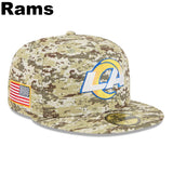 ニューエラ ニットキャップ 59FIFTY NFL 2025 SALUTE-TO-SERVICE FITTED CAP DEGITAL DESERT STORM