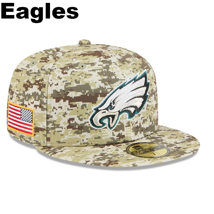 ニューエラ ニットキャップ 59FIFTY NFL 2025 SALUTE-TO-SERVICE FITTED CAP DEGITAL DESERT STORM
