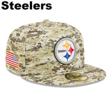 ニューエラ ニットキャップ 59FIFTY NFL 2025 SALUTE-TO-SERVICE FITTED CAP DEGITAL DESERT STORM