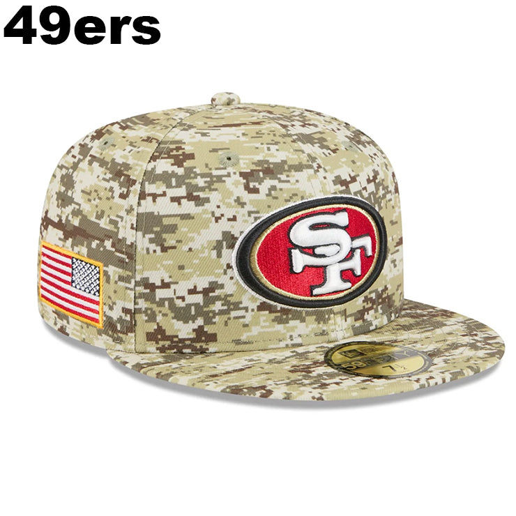 ニューエラ ニットキャップ 59FIFTY NFL 2025 SALUTE-TO-SERVICE FITTED CAP DEGITAL DESERT STORM