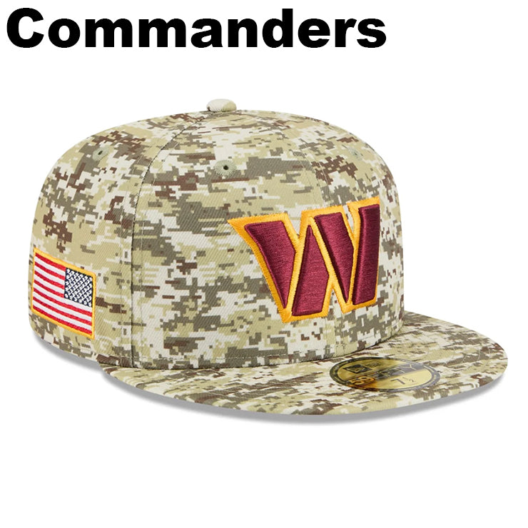 ニューエラ ニットキャップ 59FIFTY NFL 2025 SALUTE-TO-SERVICE FITTED CAP DEGITAL DESERT STORM
