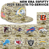 ニューエラ ニットキャップ 59FIFTY NFL 2025 SALUTE-TO-SERVICE FITTED CAP DEGITAL DESERT STORM