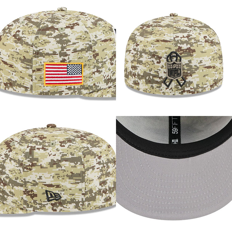 ニューエラ ニットキャップ 59FIFTY NFL 2025 SALUTE-TO-SERVICE FITTED CAP DEGITAL DESERT STORM