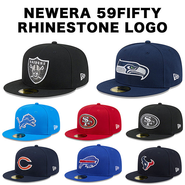 海外取寄 NFL ラインストーンロゴモデル ニューエラ キャップ 59FIFTY NFL RHINESTONE LOGO FITTED CAP
